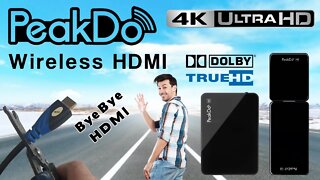 PeakDo Wireless HDMI 4K UHD Mini S - Bye Bye HDMI Cables
