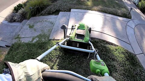 Greenworks 16-Inch 40V Cordless Mower - Testing it on Kurapia