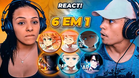 6 EM 1 | Raps The Promissed Neverland | Enygma, AniRap, D.Y.A, Ishida, Kaito e Haruka | [ React ] 🔥