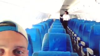 Tourist captures experience as only passenger on commercial airliner