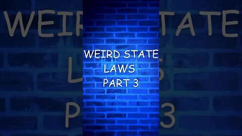 Weird state laws part 3 #shorts #funny #laws