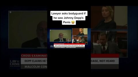 Lawyer asks bodyguard if he saw Johnny depp’s penis #shorts