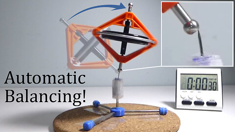 🔬#MESExperiments 18: Gyroscopes Even Rise on a Flimsy Rotating Needle