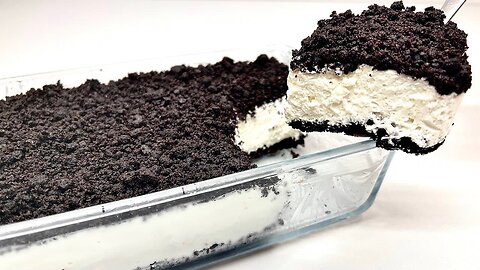 Oreo dessert in 5 minutes! Only 3 ingredients! No cake and no gelatin!