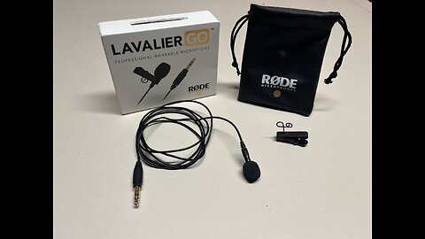 How to attach the clip to your Rode Go lavalier microphone.
