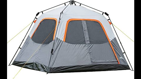 Camping Tents, 68 Person 60 Seconds Set Up Camping Tent, Waterproof Pop Up Tent with Top Rainf...