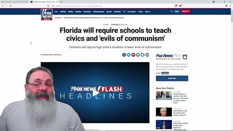 Governador da Flórida, Ron DeSantis, quer ensinar os males do comunismo na escola — PETER TURGUNIE