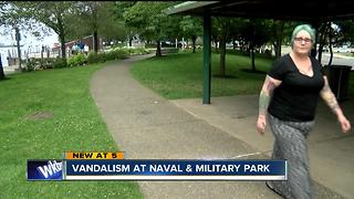 Vandals burn wreaths at Buffalo Naval Park