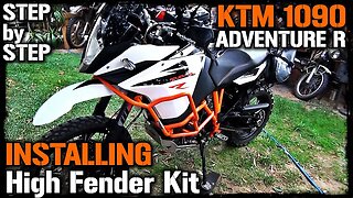 KTM 1090 High Fender Kit Install