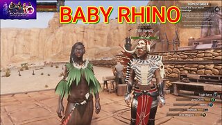 Conan Exiles Baby Rhino farming #Boosteroid #conanexiles