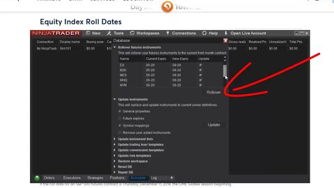 How to Rollover Futures Contract Ninja Trader Step by Step