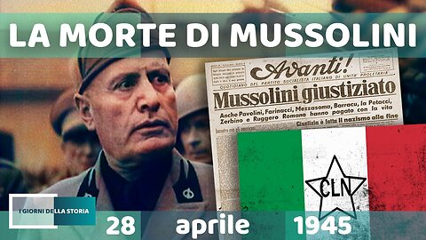 28 aprile 1945-LA MORTE DI BENITO MUSSOLINI fu fucilato dai partigiani a Giulino mentre cercava di fuggire vestito da soldato tedesco con Claretta Petacci e 16 gerarchi fascisti.il 29 aprile 1945 esposero i corpi a testa in giù a Piazzale Loreto a Milano