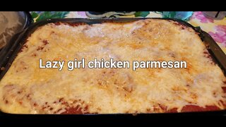 Lazy Chicken Parmesan Baked Spaghetti