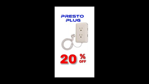 Today's deal :20% off : ontel presto plug outlet extender