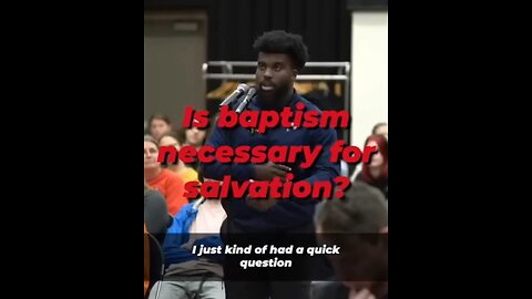 Is baptism necessary for salvation