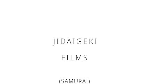 Jidaigeki films