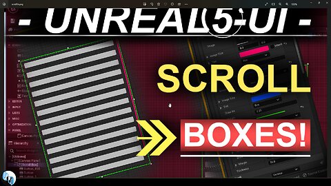 Unreal-5 Menu UI: SCROLL-BOXES (60-Seconds!!)