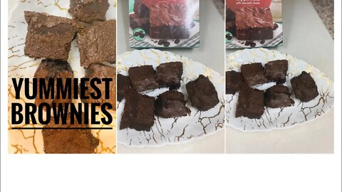 Brownies recipe/ how to make alalai fudge brownie mix with chocolate chunks