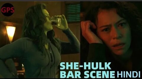She Hulk Bar Scene in Hindi | She Hulk Drunk Funny Scene😂 | She Hulk Hangover | She Hulk Ep02 | GPS|