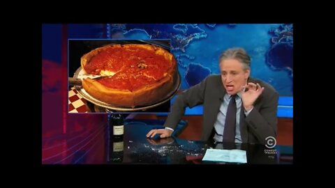 Jon Stewart and Deep Dish Pizza - Golam Bhuiyan - 2013