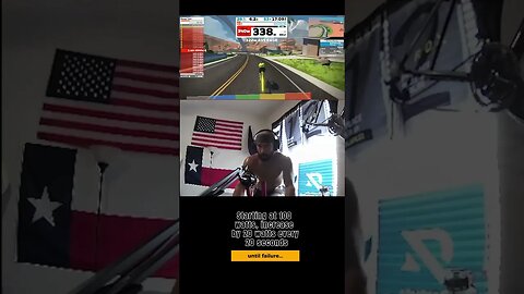 FTP Test on Zwift - The Ramp Test #fitness #cycling #zwift #triathlon #shorts