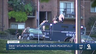 SWAT situation near hospital ends peacefully