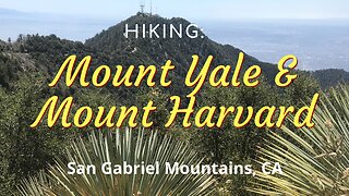 Hike #35: Mt Yale & Mt Harvard, San Gabriel Mountains (Angeles NF), CA