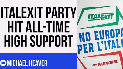 ITALEXIT Party Set To STUN EU Elite