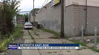 Woman raped behind gas station