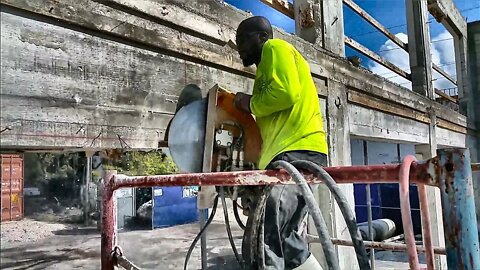 Trimming Beams | Concrete Cutting Miami, LLC