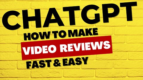 Using ChatGPT To Write Amazon Review Articles and YouTube Video Scripts
