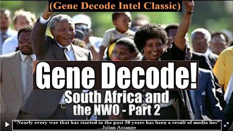 Gene Decode! South Africa & the NWO. Part 2. B2T Show Feb 20, 2021 (related links in description)
