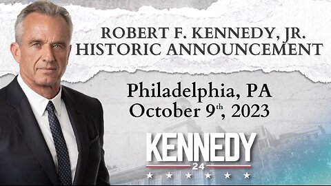 Robert F. Kennedy Jr. - Save The Date. Save The Country. (Kennedy Planning To Run As Independent!)