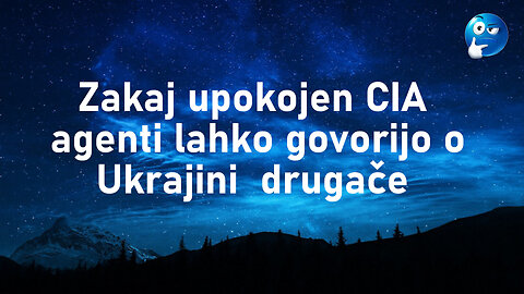 Ameriški sodnik in upokojen cia analitik o Ukrajini malo drugače