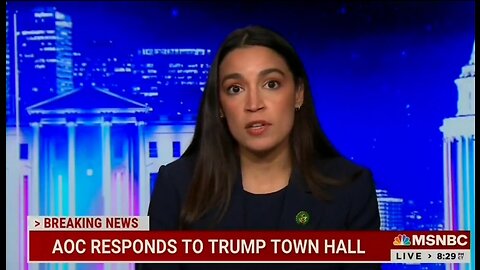 AOC TRIGGERED Over Trump CNN Townhall