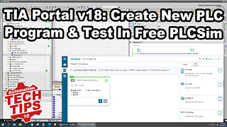 TIA Portal v18: Create your first program and run it in PLCSim