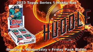 2023 Topps Series 1 Hobby Box Pack Battle Monday's Packs. Pulled a #'ed Auto Rookies & Stars