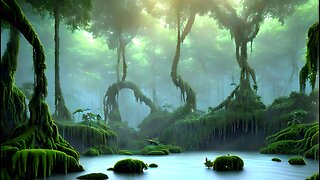 AI JUNGLE | RELAXING RAIN | The most Beautiful Rendered Jungle | Relaxation Network!!