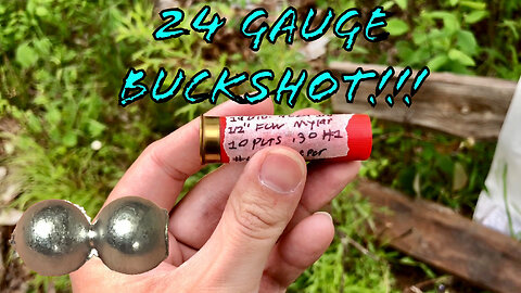 24 Gauge Buckshot Range Tests/Linked Buckshot 10 & 12 Gauge