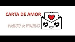 Como desenhar uma Carta de Amor Kawaii