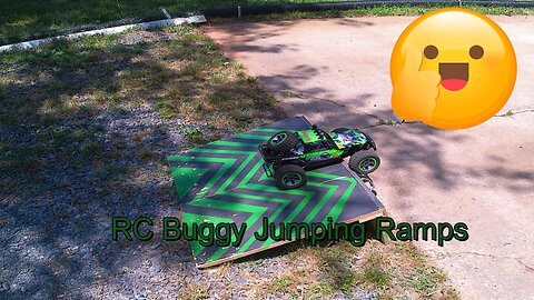 RC Buggy Jumping Ramps In My Driveway
