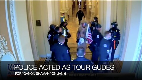 POLICE ACTED AS TOUR GUIDES FOR "QANON SHAMAN" ON JAN 6