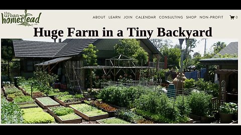 Huge farm in a tiny backyard