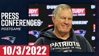 Bill Belichick Press Conference - October 3, 2022 (NFL Patriots)