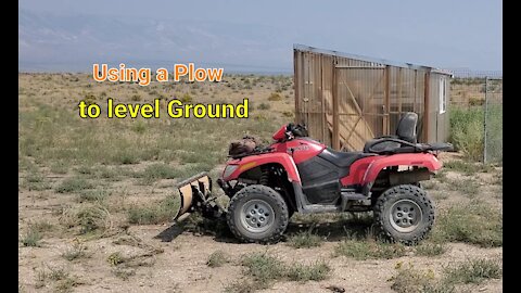 Leveling Ground with a Snow Plow