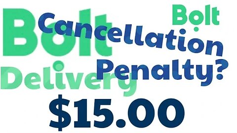 No Show or Contact? - $15.00 penalty you pay. #bolt