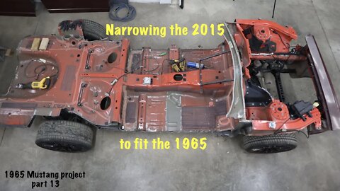 Beginning the trimming on the 2015 chassis for the 1965 Mustang project part 13