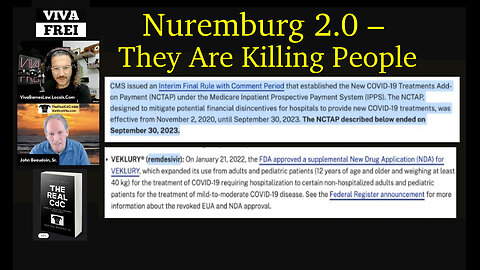 Nuremburg 2.0 – They Are Killing People