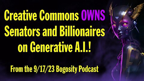 Creative Commons OWNS Senators and Billionaires on AI!