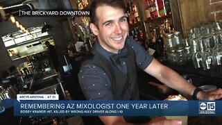 Valley mixologist remembered one year after deadly wrong-way crash